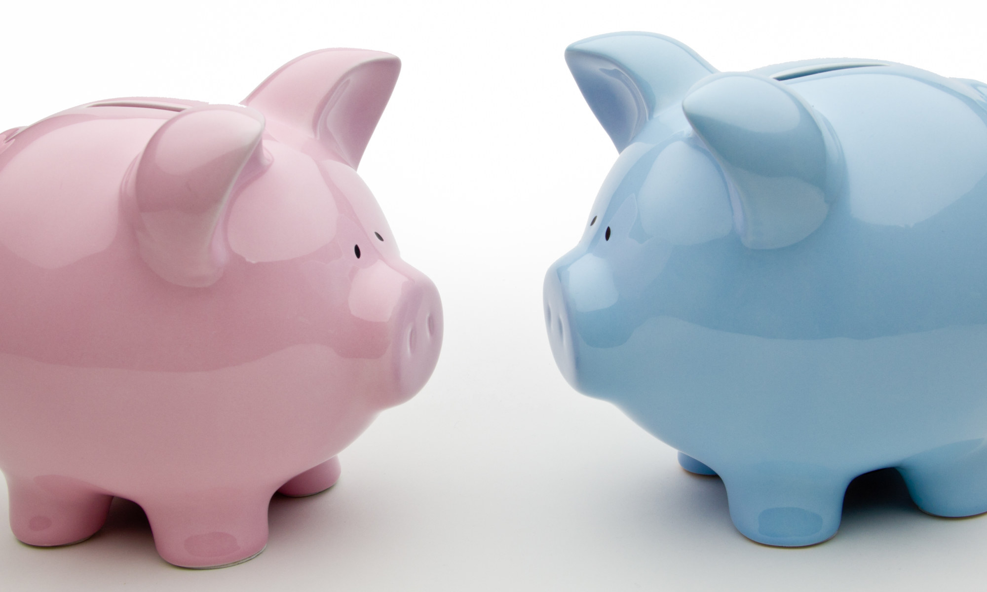 Blue And Pink Piggy Banks